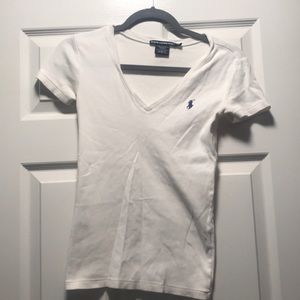 Polo white v-neck shirt